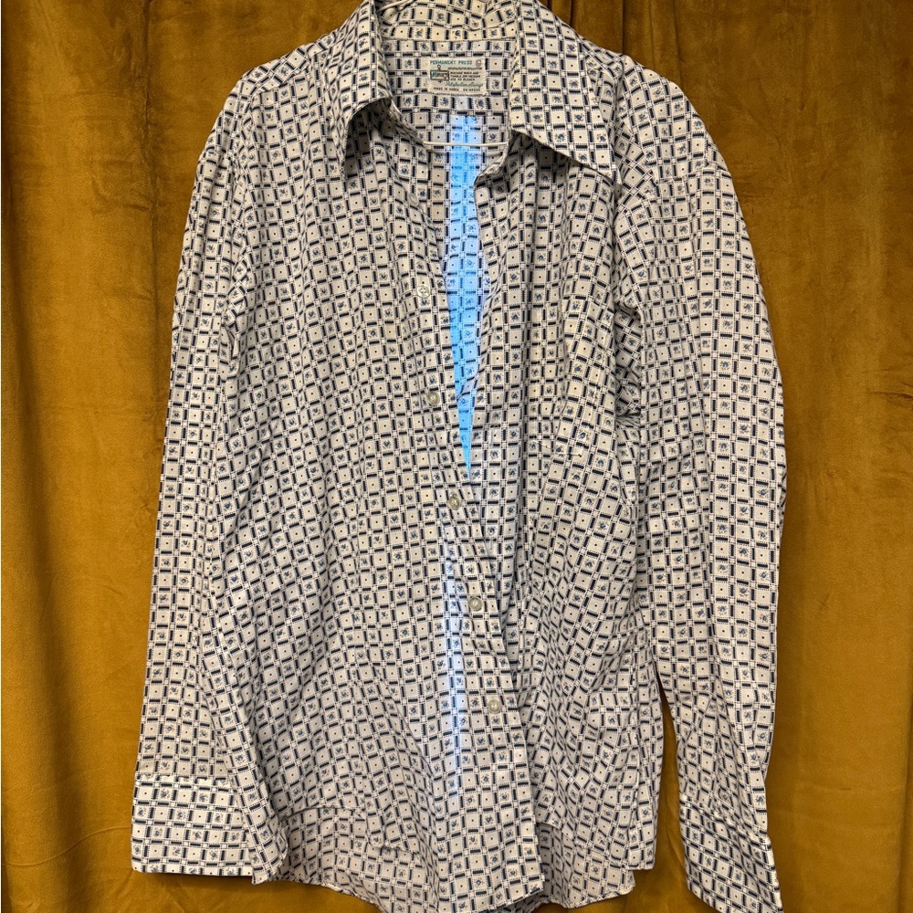 Vintage 70’s Men's Patterned Shirt